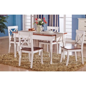 餐厅6件套（1餐桌+4餐椅+1餐边柜）