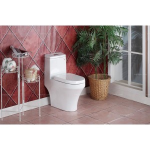 虹吸式坐厕 连体双档座便器 节水马桶