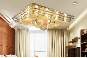 分段式吸顶灯 水晶玻璃灯 客厅吸顶灯