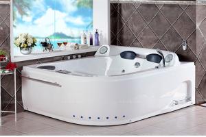 双人多功能按摩浴缸 亚克力浴缸 双裙边（左裙）浴缸